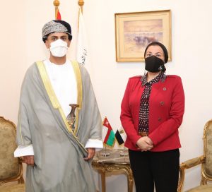 ياسمين فؤاد تبحث مع رئيس هيئة البيئة بسلطنة عمان  تعزيز التعاون المشترك