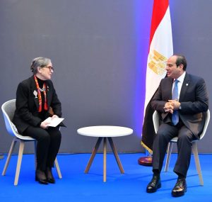السيسي ورئيسة وزراء تونس يبحثان زيادة حجم الاستثمارات البينية