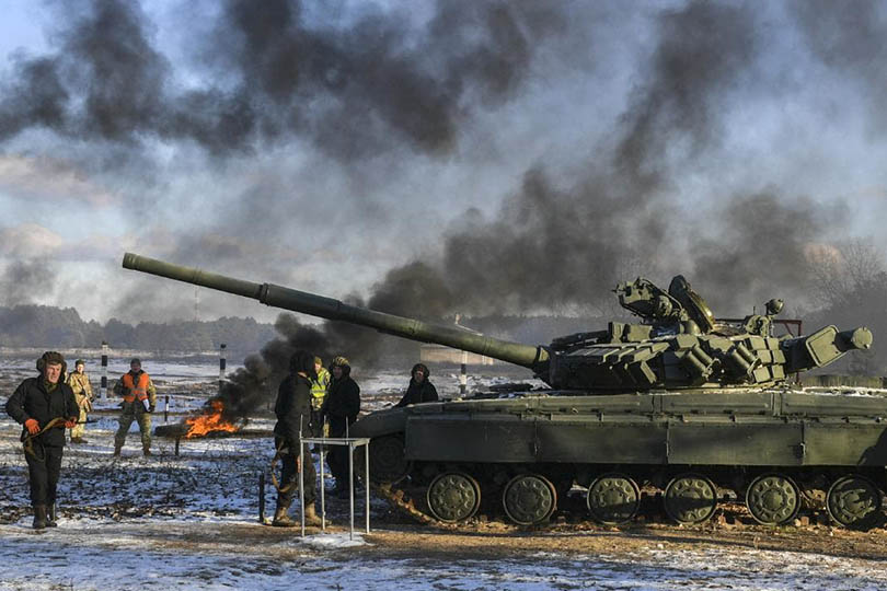 روسيا تشن هجوما جويا على شمال ووسط أوكرانيا