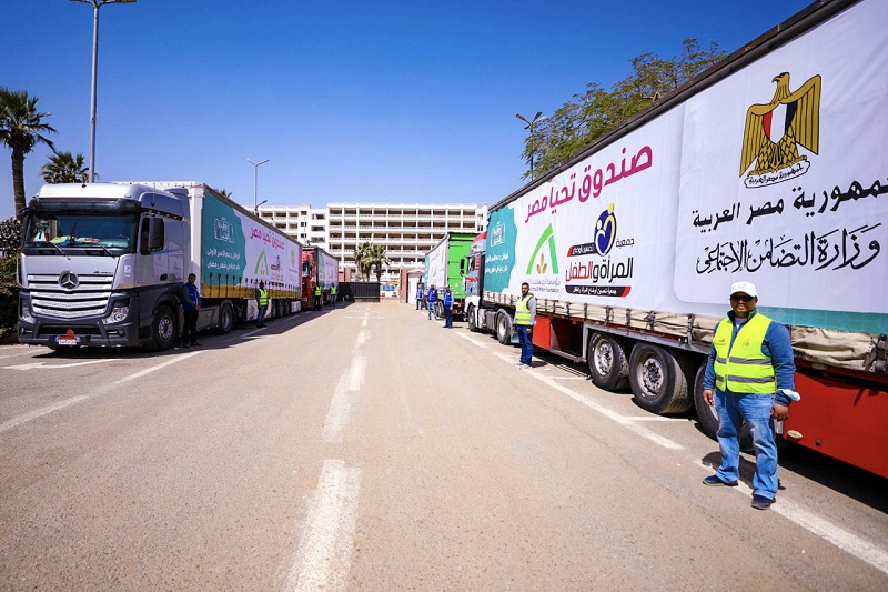 صندوق «تحيا مصر» : 165 طن مواد غذائية و5 أطنان خضروات  لسوهاج