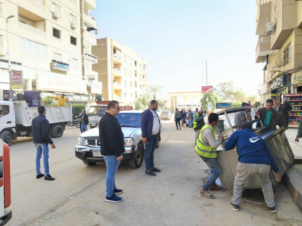 محافظة الجيزة ترفع 1700 حالة إشغال للمنشآت التجارية في هضبة الأهرام