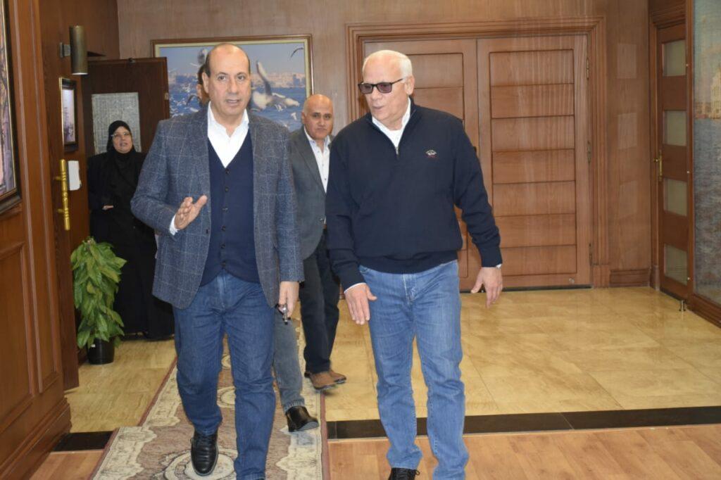 محافظ بورسعيد يبحث مع رئيس الجهاز المركزي للتعمير مشروعات التعاون