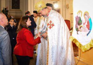 وزيرة الهجرة تشارك في قداس عيد الميلاد للأقباط الكاثوليك