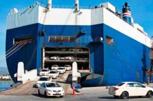 وصول 355 سيارة إلى ميناء بورتوفيق قادمة من ميناء جدة السعودي اليوم