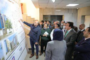 وزير الصحة يتفقد أعمال التطوير بمستشفى إمبابة للصدر