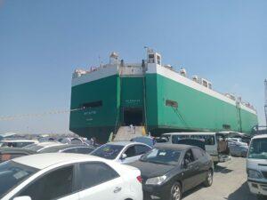ميناء غرب بورسعيد يستقبل 3874 سيارة لذوى الهمم