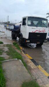 الصرف الصحي بالإسكندرية تواصل رفع مياه الأمطار من الشوارع