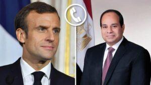 السيسي يؤكد للرئيس الفرنسي موقف مصر القاطع برفض تهجير الفلسطينيين إلى مصر بأي شكل أو صورة