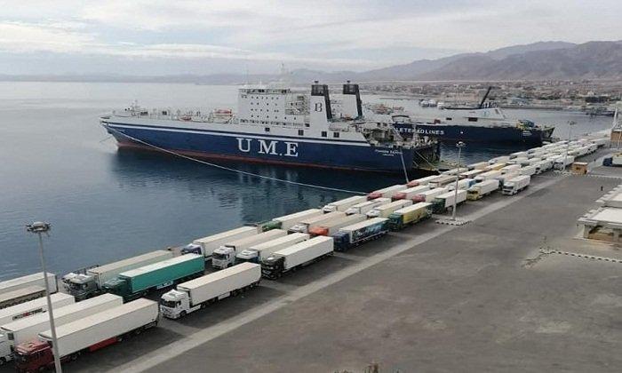 تداول 10 آلاف طن بضائع عامة ومتنوعة و850 شاحنة في موانئ البحر الأحمر
