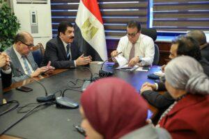 وزير الصحة يستقبل ممثلي الجمعية المصرية لجراحة الأوعية الدموية والتداخلية