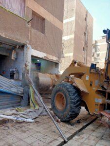رئيس جهاز أكتوبر يتابع إزالة مخالفات البناء والإشغالات وأعمال النظافة