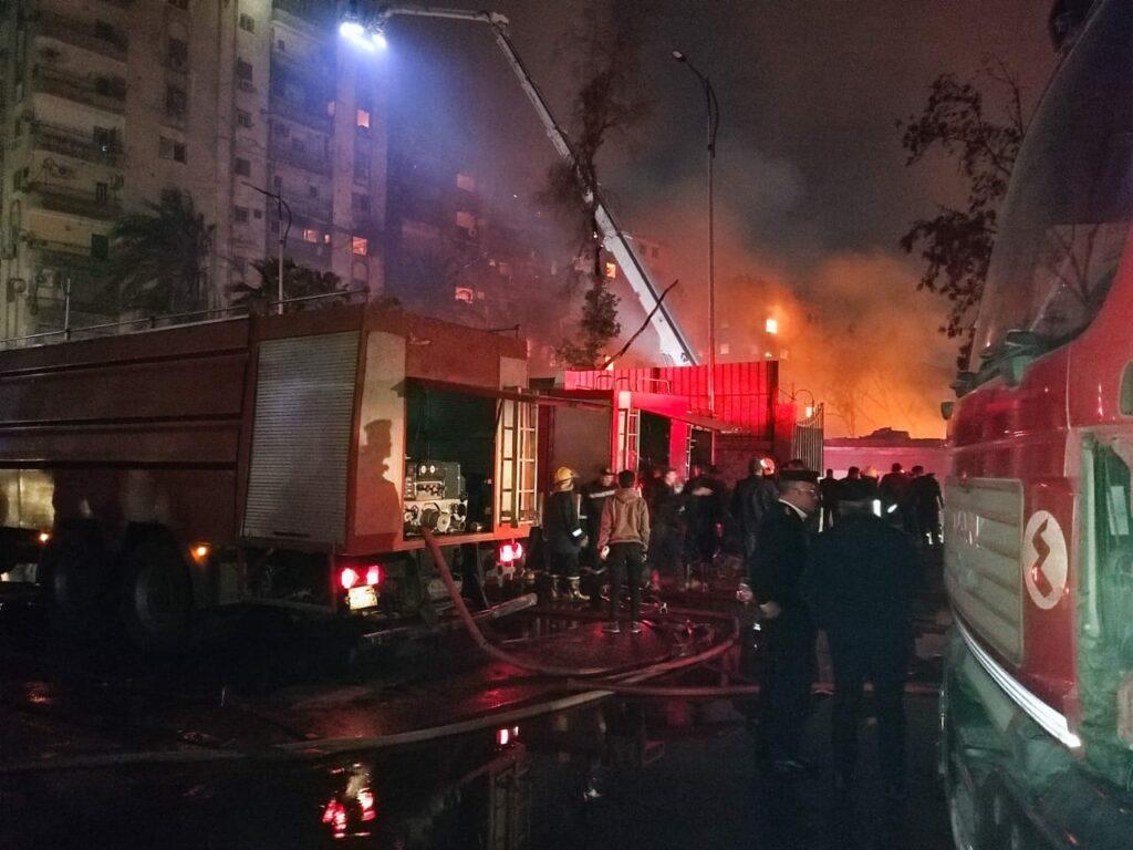 النيابة العامة : حريق ستوديو الأهرام امتد إلى 10 عقارات مجاورة وجار حصر المتضررين