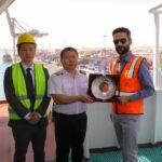 «دي بي ورلد» السخنة تستقبل أول سفينة تابعة للخط الملاحي الصيني CULines