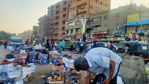 ضبط 3495 مخالفة باعة جائلين في فيصل بالجيزة