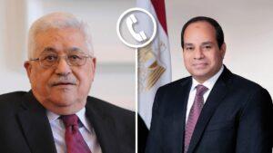 الرئيس السيسي يجري اتصالا هاتفيا بـ « محمود عباس» ويؤكد مواصلة مصر لدعم الأشقاء في فلسطين