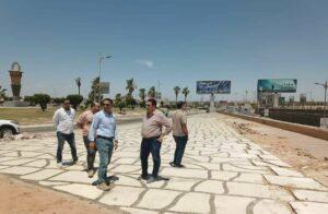 رئيس جهاز مدينة العبور يتابع مشروعات الطرق والمحاور ورفع الكفاءة والتطوير
