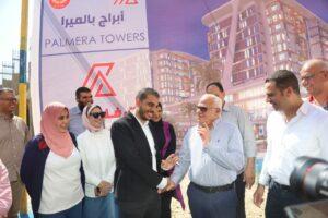 محافظ بورسعيد يتفقد مشروع أبراج بالميرا
