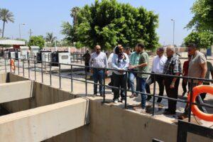 رئيس جهاز مدينة الشيخ زايد يتفقد سير العمل بمحطة مياه الشرب بمنطقة برقاش
