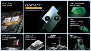 ميزات تتجاوز التوقعات في فئة الهواتف المتوسطة مع هاتف realme 12 4G