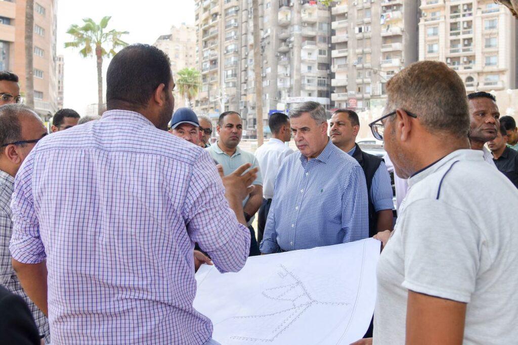 محافظ الإسكندرية يتفقد مشروع الحمأة واستراتيجية إدارة مياه الأمطار