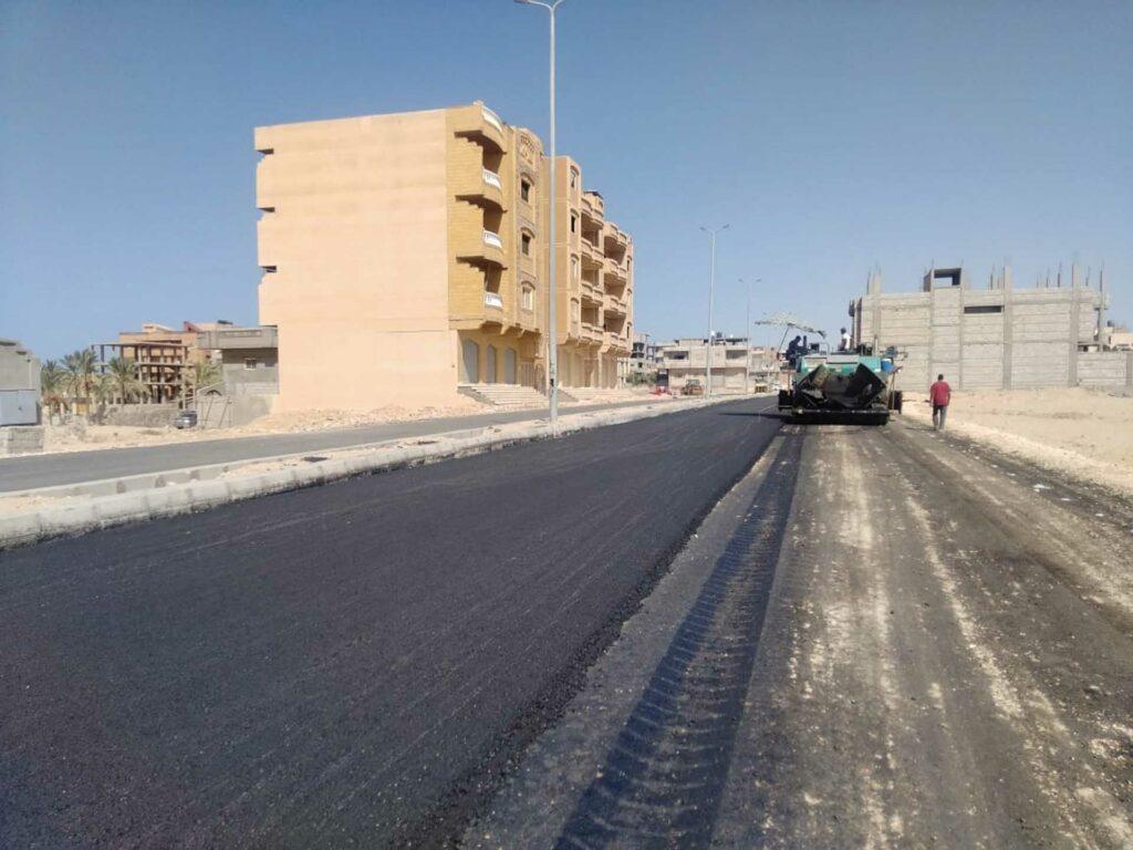 رفع كفاءة شبكة الطرق الداخلية بـ«بئر العبد»