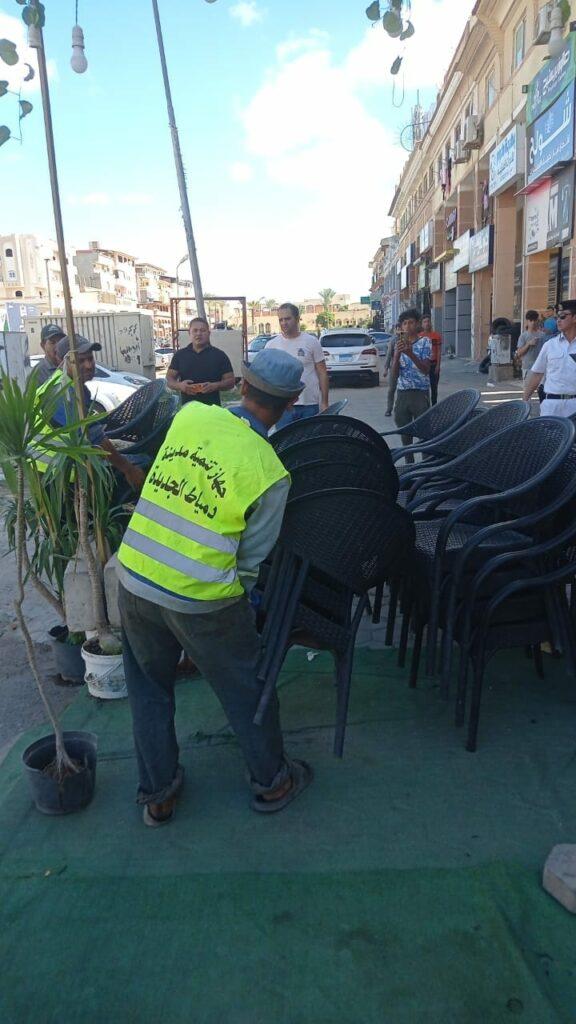 حملات مكثفة لإزالة المخالفات والإشغالات بمدينة دمياط الجديدة