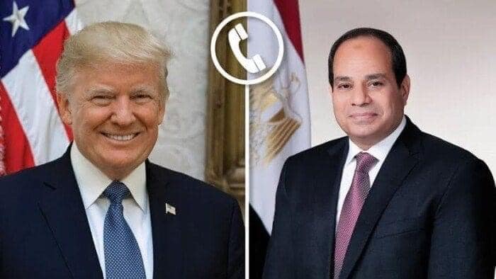 السيسي يهنئ ترامب ويؤكد تطلع مصر لاستكمال العمل المشترك بما يحقق الاستقرار والسلام في المنطقة