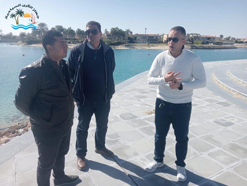 رئيس جهاز القري السياحية يتفقد مشروعات رفع كفاءة الطرق