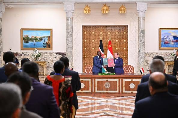 إعلان الشراكة الاستراتيجية الشاملة بين مصر وكينيا.. والتوقيع على 12 اتفاقية تعاون
