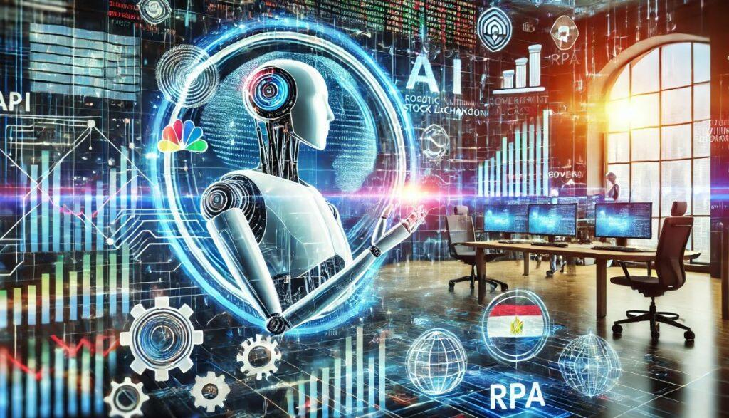 البورصة المصرية تتبنى الذكاء الاصطناعي لتسريع تسجيل العملاء باستخدام تقنية RPA