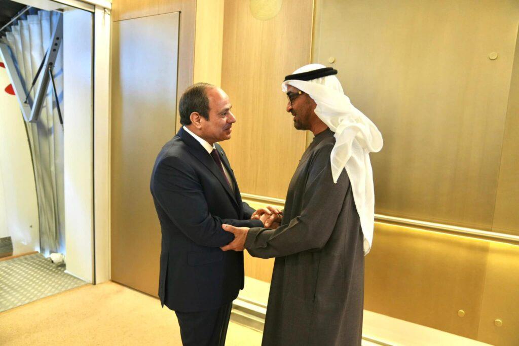 الرئيسان السيسي وبن زايد يؤكدان حرصهما على تنفيذ اتفاق وقف إطلاق النار في غزة