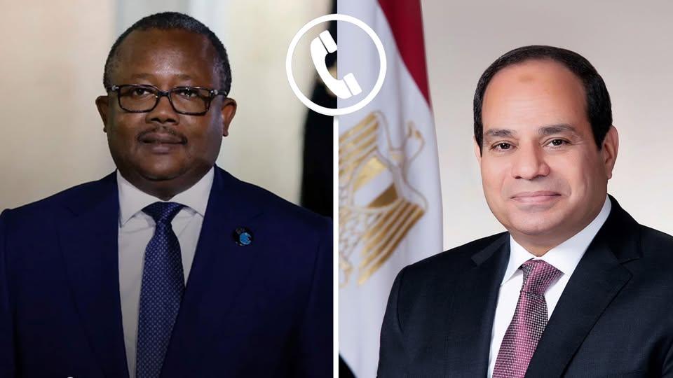الرئيس السيسي ورئيس غينيا بيساو يؤكدان على ضرورة سرعة بدء إعادة إعمار غزة