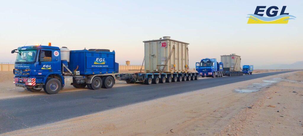 كادمار للملاحة تقوم بنقل محولات محطة التبادل الكهربائي مع السعودية