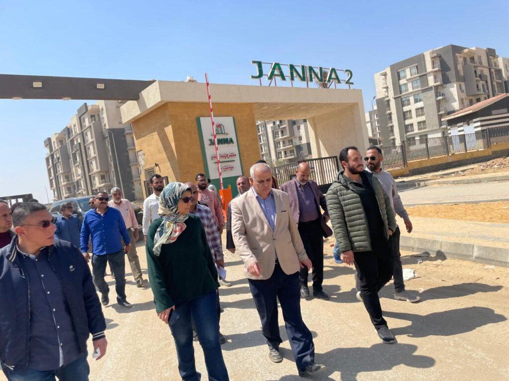 مسئولو «الإسكان» يتابعون مشروع «جنة» بمدينة الشيخ زايد
