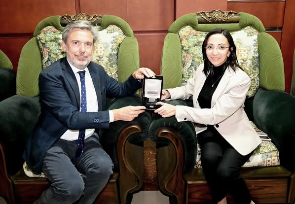 محافظ البحيرة تستقبل السفير الإيطالي من مدينة رشيد