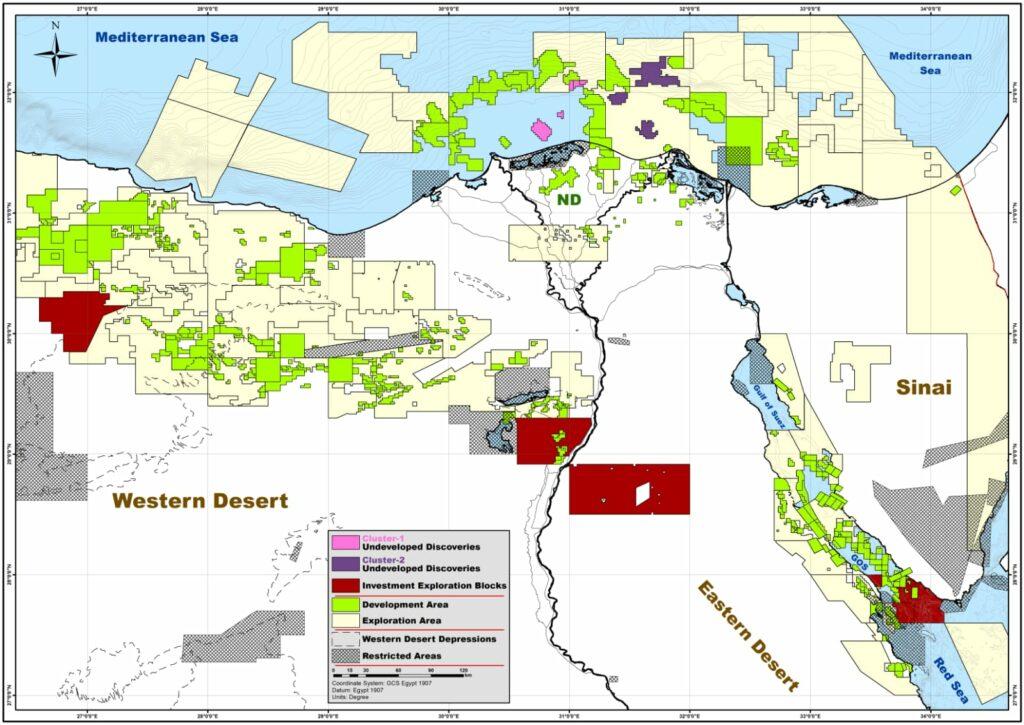 مصر تطرح 13 فرصة جديدة أمام الشركات الأجنبية لاستكشاف البترول والغاز الطبيعي