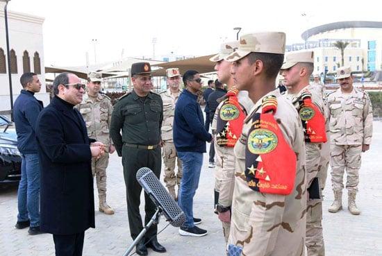 السيسي: الاحتياطات من السلع متوفرة بشكل جيد ولا تقل عن 4 أشهر