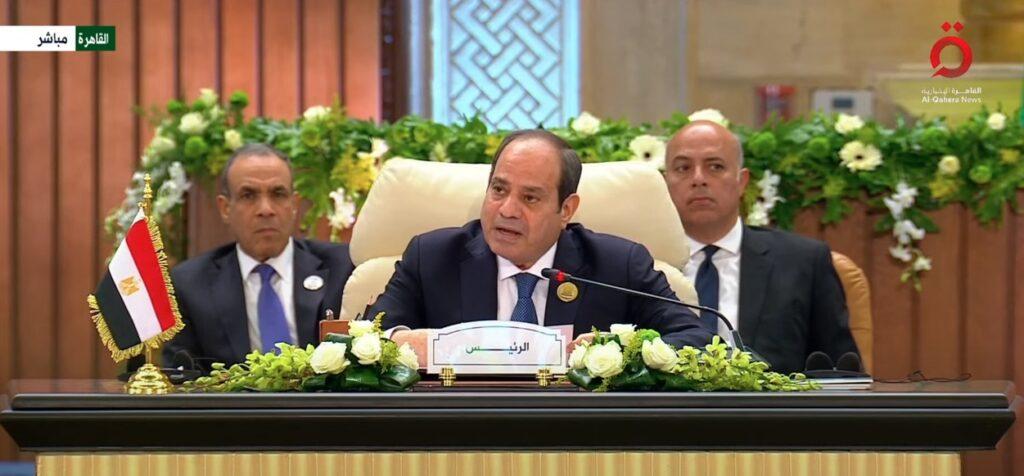 السيسي: نسعى مع قطر وأمريكا لوقف دائم لإطلاق النار في غزة وإحياء أمل إقامة دولة فلسطين