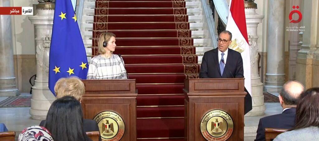 وزير الخارجية لممثلة الاتحاد الأوروبي: المنطقة تواجه تحديات اقتصادية خطيرة