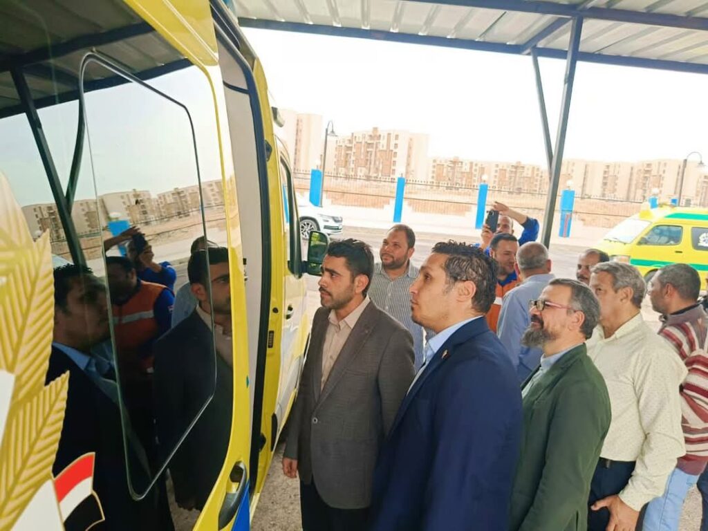 بدء تشغيل وحدة الإسعاف المركزية بالحي الـ 14 بالعبور الجديدة