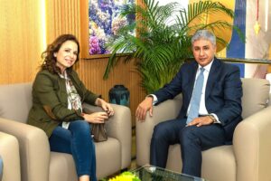 وزير السياحة والآثار يلتقي مع نظيرته اللبنانية لبحث سبل التعاون