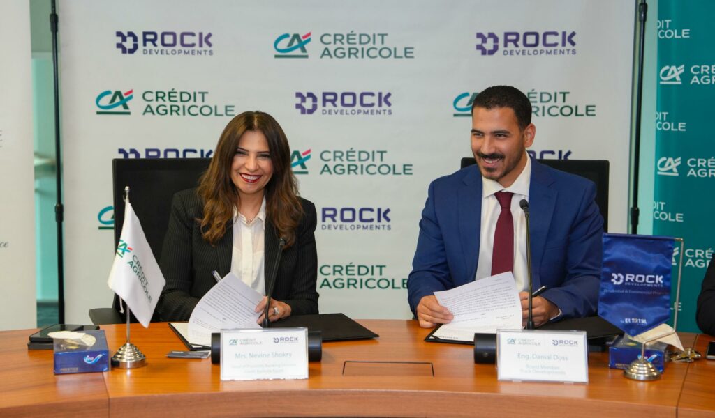 بنك كريدى أجريكول مصر يوقع بروتوكول تعاون لتمويل عقارى حر مع شركة «Rock Developments»