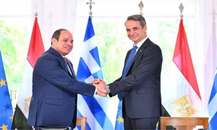 مصر واليونان توقّعان إعلان الشراكة الإستراتيجية بين البلدين