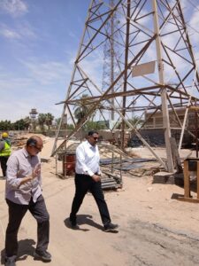 زيارة مفاجئة للعضو المتفرغ بـ«المصرية لنقل الكهرباء» لإنشاء محطة محولات ماقوسة الجديدة